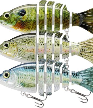 TRUSCEND Swimmax for Saltwater and Freshwater, Realistic Fishing Lures for Bass Trout Crappie Walleye Pike Bluegill Salmon, Swimbait for Bass Fishing, Amazing Fishing Gear Gifts for Family Fishing